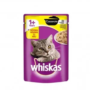 Whiskas Casserole hrana umeda pentru pisici adulte, cu pui 85 g