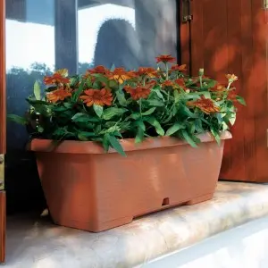 Jardiniera Terrae Midi cu farfurie atasata