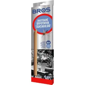 Fumigene Bros impotriva tantarilor, capuselor si a altor insecte, set 4 buc