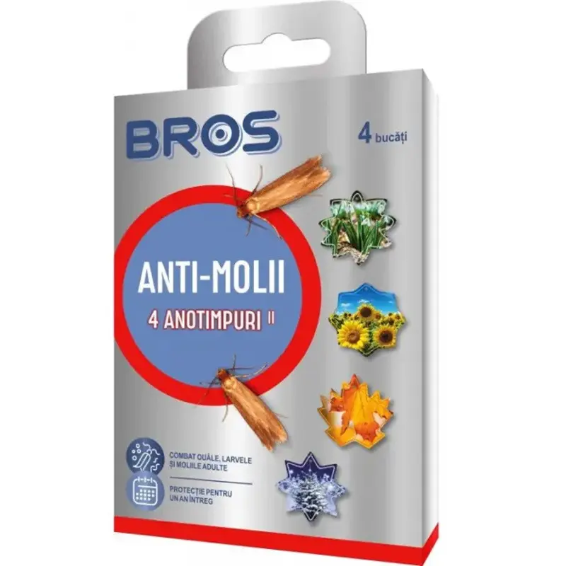 Capcana de agatat Bros contra moliilor textile pentru 4 sezoane