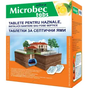 Tratament tablete Microbec pentru fose septice, haznale si instalatii sanitare