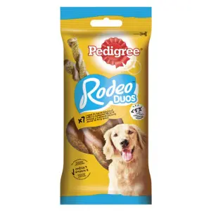 Pedigree Rodeo Duos recompensa pentru caini cu bacon si pui 123 g