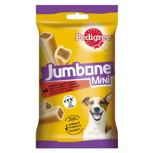 Pedigree recompensa Jumbone pentru caini de talie mica, cu vita si pasare 4 buc 160 g