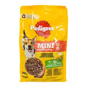 Pedigree hrana uscata cu pasare si legume pentru caini adulti de talie mica, 500 g