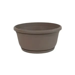 Ghiveci flori tip bol Unica cu farfurie atasata