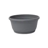 Ghiveci flori tip bol Unica cu farfurie atasata