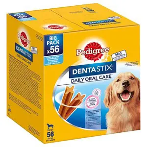 Pedigree DentaStix recompense pentru caini de talie mare, Mega pack 56 buc