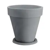 Ghiveci flori inalt cu farfurie Decor