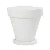 Ghiveci flori inalt cu farfurie Decor