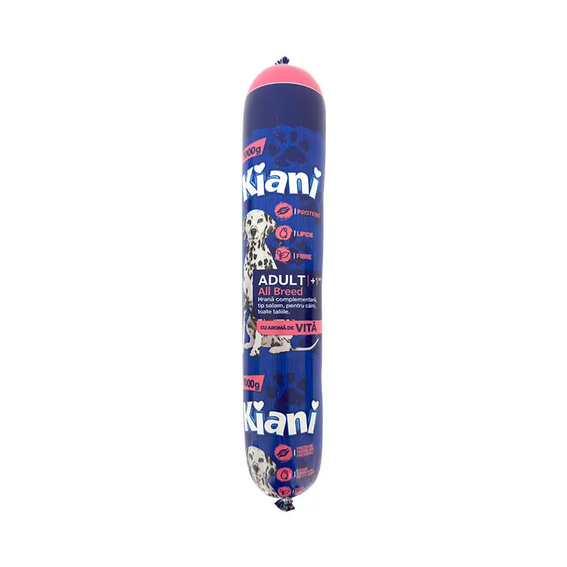 Kiani salam pentru caini cu aroma de vita 1 kg