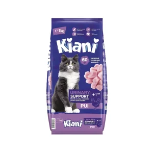 Kiani hrana uscata pentru pisici, urinary support, cu pui, 1 kg