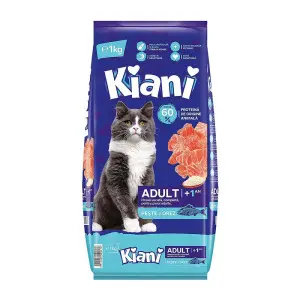 Kiani hrana uscata pentru pisici, cu peste si orez, 1 kg
