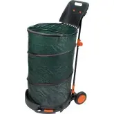 Sac Pop Up cu rotile si lopata, pentru gradina, Ø 50 x h 80 cm, 160 l