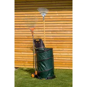 Sac Pop Up cu rotile si lopata, pentru gradina, Ø 50 x h 80 cm, 160 l