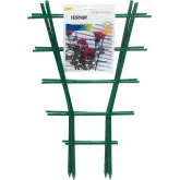 Spalier din plastic pentru plante la ghiveci, set 3 buc