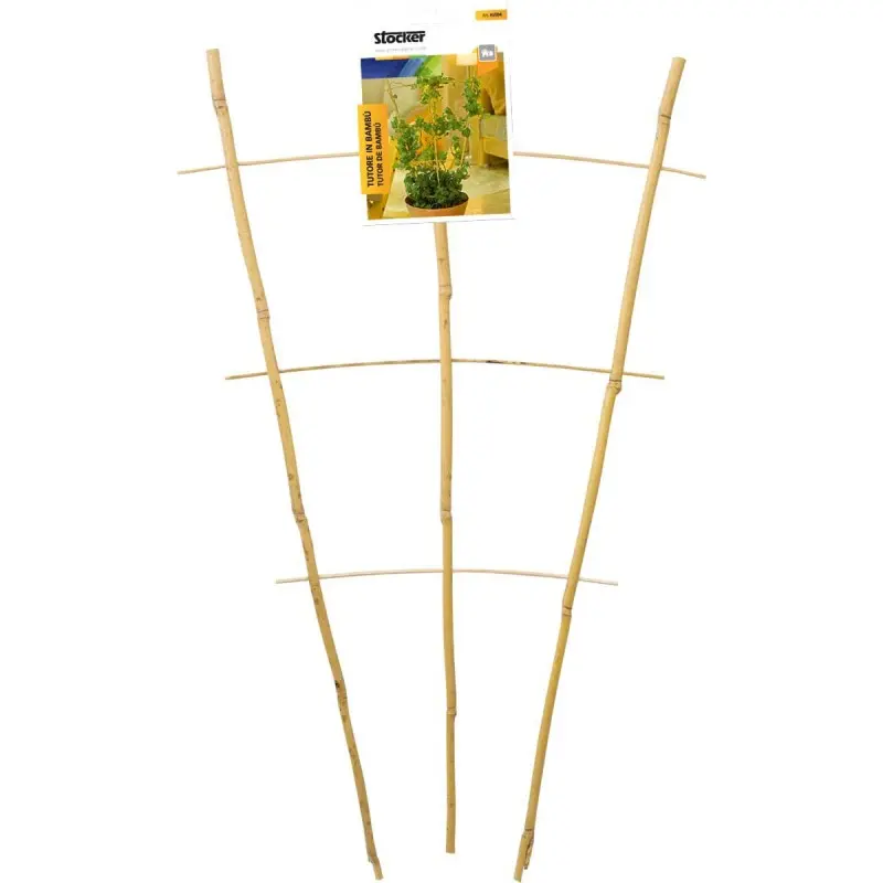 Spalier din bambus pentru plante la ghiveci