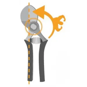 Foarfeca profesionala pentru taiere, cu doua taisuri Force, 21 cm