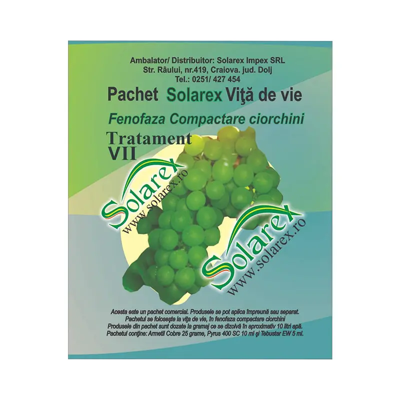 Pachet tratament VII pentru vita de vie compactare ciorchinilor