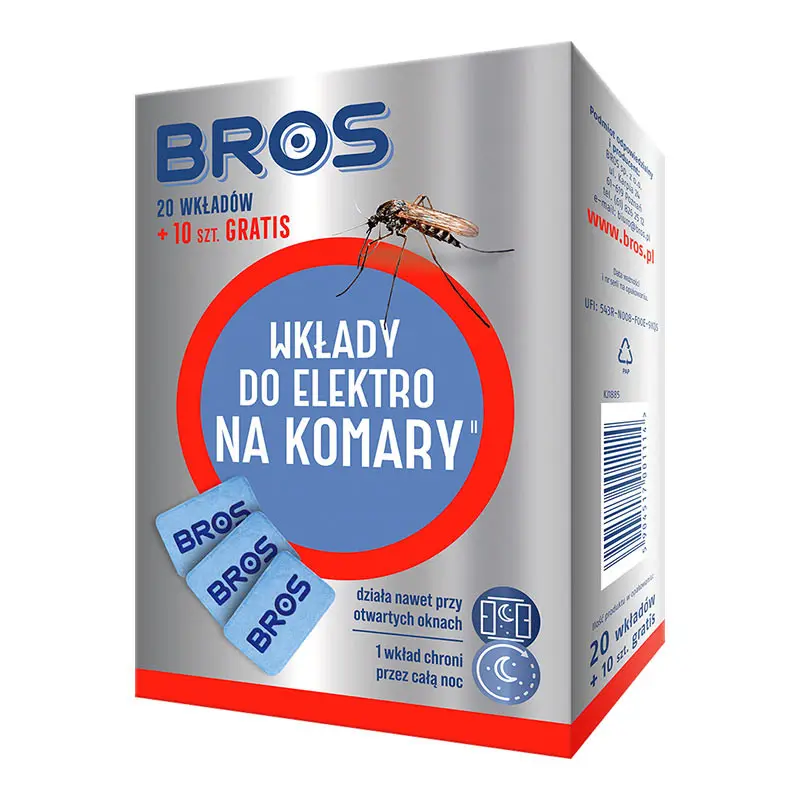 Rezerve pentru aparat electric Bros, 20 pastile