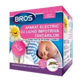 Aparat electric Bros pentru copii, cu lichid impotriva tantarilor + rezerva lichid