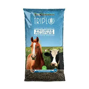 Ingrasamant organic peletat Tercomposti Stallatico, gunoi de grajd, tip mranita