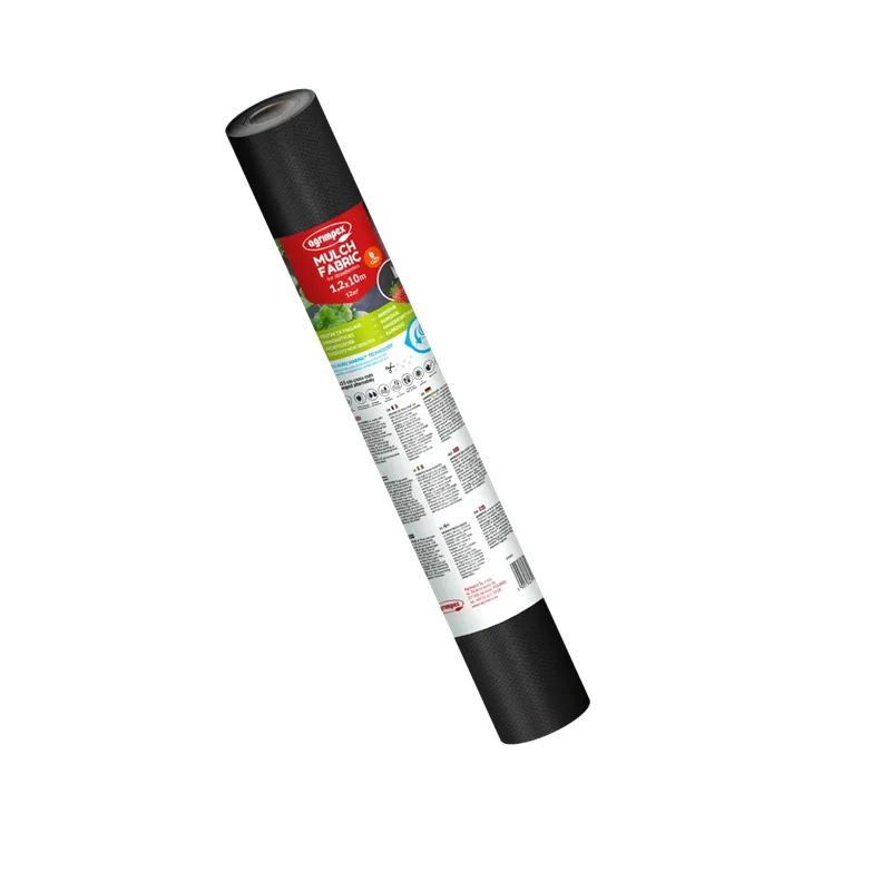 Folie microporoasa neagra perforata pentru mulcire, 50 g/mp