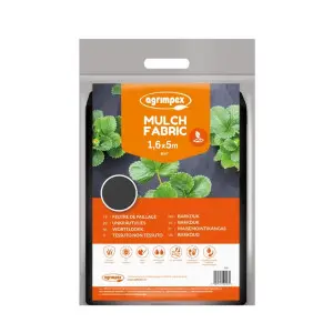 Folie microporoasa neagra pentru mulcire, 50 g/mp