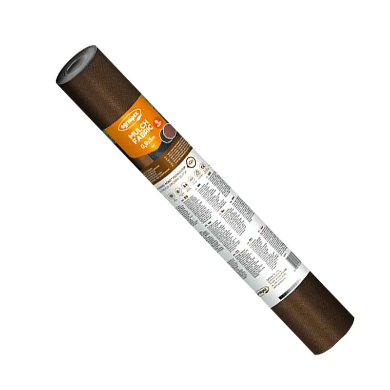 Folie microporoasa negru-maro pentru mulcire Dual-Agro, 50 g/mp