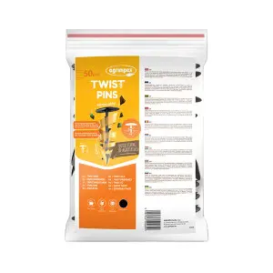 Tepusa de plastic Twist pentru fixare folie