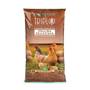 Ingrasamant organic peletat Tercomposti Pollina, gainat de pasare