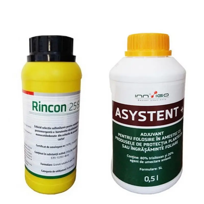 Pachet erbicid Rincon 25 SG 300 g + Adjuvant Asystent 500 ml