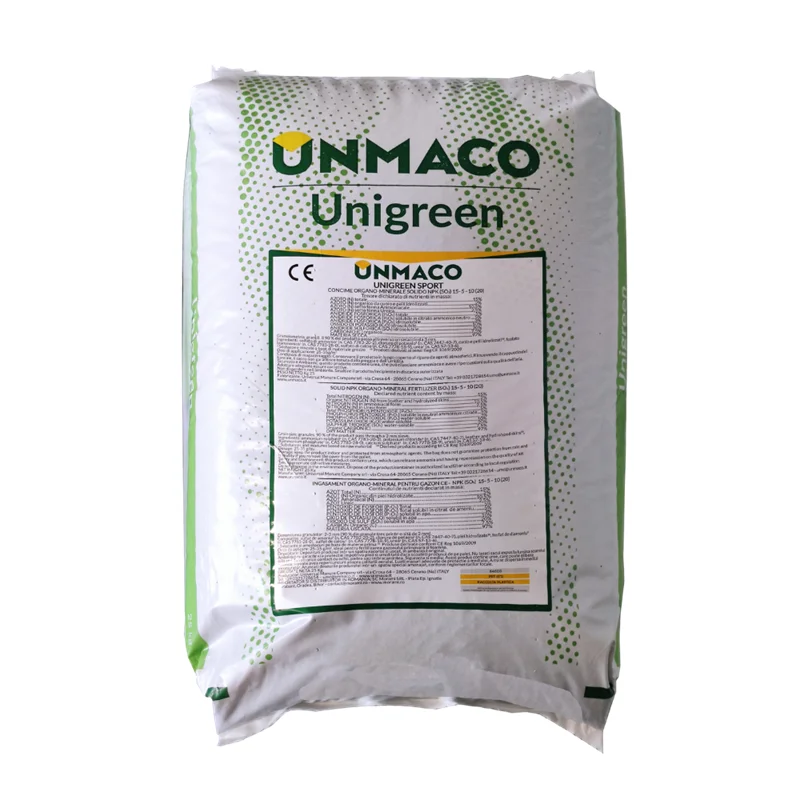 Ingrasamant organo-mineral gazon Unigreen 15-5-10 sport, 2 luni