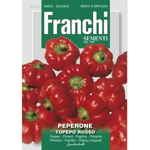Seminte ardei gogosar Topepo Rosso Franchi Sementi