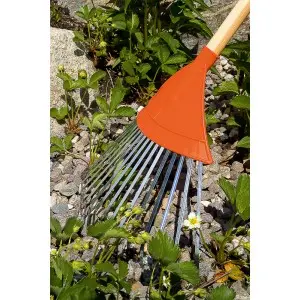 Grebla din plastic pentru frunze, cu 22 dinti zincati, fara coada
