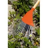 Grebla din plastic pentru frunze, cu 22 dinti zincati, fara coada