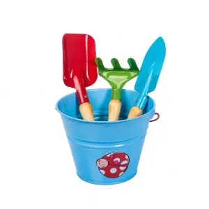 Set complet de unelte de gradina pentru copii KIDS GARDEN, albastra