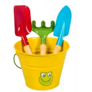 Set complet unelte de gradina pentru copii KIDS GARDEN, galbena