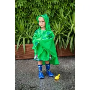 Pelerina impermeabila pentru copii KIDS GARDEN, verde