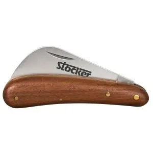 Cutit briceag pentru altoit cu lama secera de 64 mm
