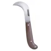 Cutit pentru altoit profesional cu lama secera de 17 cm si maner din plastic