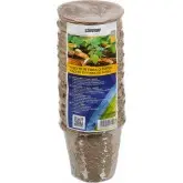 Pahare rotunde din turba, Ø8 x h 8 cm, set 12 buc