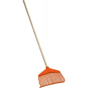 Grebla din plastic pentru gazon cu coada din lemn 165 cm