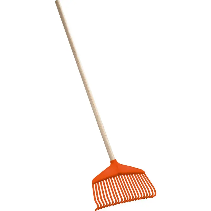 Grebla din plastic pentru gazon cu coada din lemn 165 cm