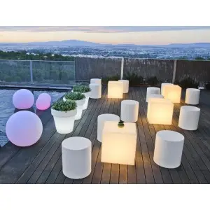 Cub iluminare gradina si terasa Arca Luce Light, LED alb