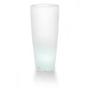 Suport ghiveci iluminat terasa si gradina Arca Luce rotund, LED RGB