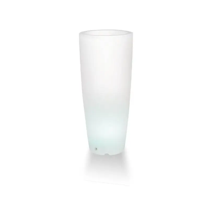 Suport ghiveci iluminat terasa si gradina Arca Luce rotund, LED RGB