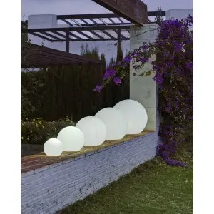 Sfera iluminare terasa si gradina Arca Luce Light, LED RGB