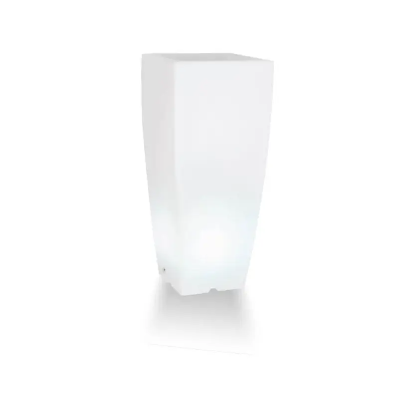 Suport ghiveci iluminat terasa si gradina Arca Luce patrat , LED RGB