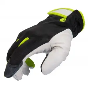 Manusi de piele Touchscreen, anti-taiere, repelente, de iarna, negru