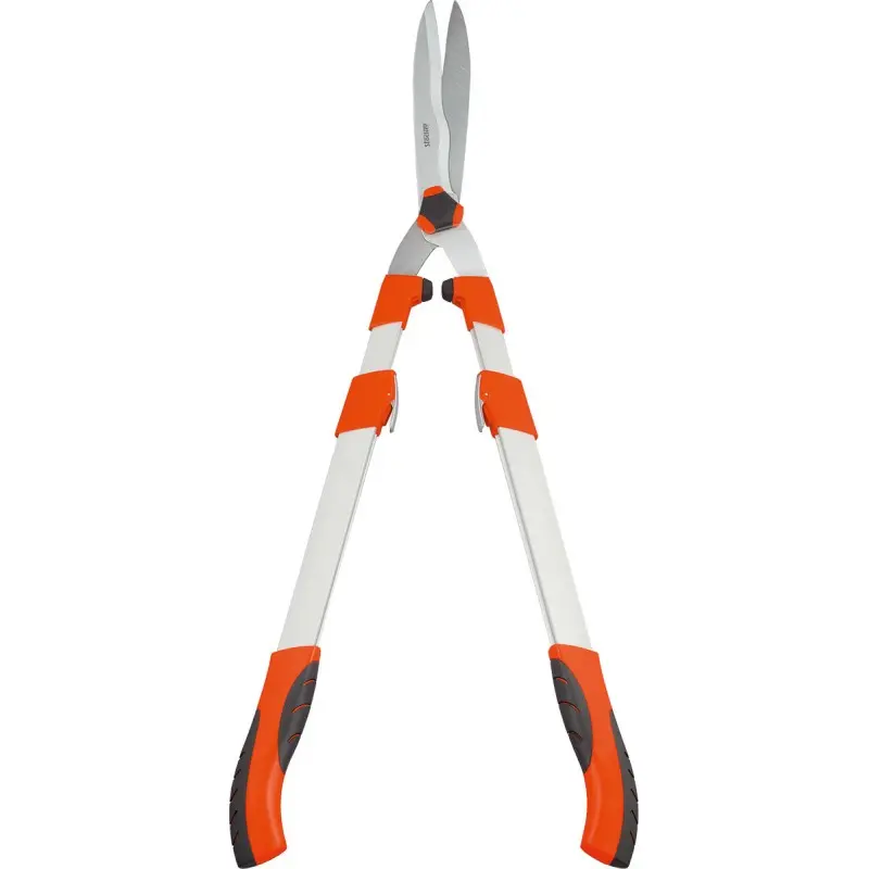 Foarfeca pentru tuns gard viu, cu maner telescopic din aluminiu, 73 - 87 cm